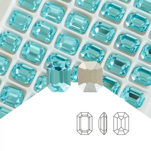 Vente en gros d'accessoires de bijouterie DIY avec des strass en verre K9 à fond pointu, rectangulaires, octogonaux et à surface plate, directement du fabricant. - Product Image 1