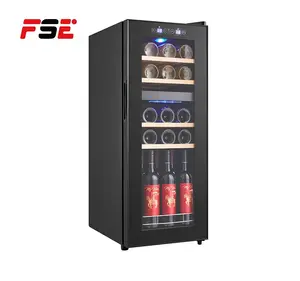 FSEホットセラーワインクーラーデュアルゾーン66Lワイン冷蔵庫セラー20ボトルワインボトルクーラー