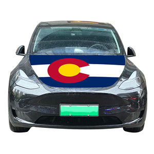 Couverture nationale de capot de voiture abordable drapeau Colorado couverture de moteur de voiture drapeau vente directe d'usine <span class=keywords><strong>tissu</strong></span> polyester - Product Image 3