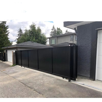 Dernières conceptions de portails extérieurs en alliage d'aluminium, portail coulissant automatique moderne pour villa, école, église, allée, portail électrique pour voiture