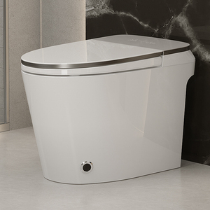 En gros WC intelligent en céramique à cuvette allongée avec bidet intégré, siège chauffant, chasse d'eau automatique, séchoir et veilleuse - Product Image 6