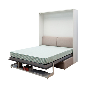 Muebles <span class=keywords><strong>de</strong></span> Dormitorio al por Mayor, Cama Plegable Vertical <span class=keywords><strong>de</strong></span> Madera Tamaño Queen, Cama Murphy - Product Image 6