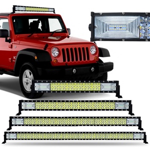 Barres lumineuses LED 21'' 31'' 42'' 52'' 270W 405W 540W 675W, feux LED tout-terrain 4x4, feux antibrouillard LED bicolores avec clignotants pour Jeep - Product Image 1