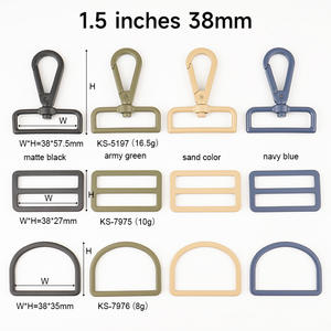 20mm 25mm 38mm siyah Metal baskı kanca ayarlanabilir Metal çanta toka <span class=keywords><strong>D</strong></span> halka Metal tri-glide için toka çanta sırt çantası çanta - Product Image 6