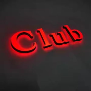 广告防水标志照明设计公司名称3d亚克力发光二极管签名名称定制标志背光发光二极管标志标志 - Product Image 5