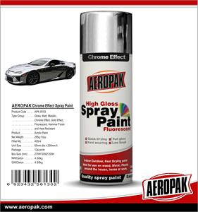 400มิลลิลิตร Aeropak รถโครเมี่ยมสเปรย์สีโลหะผลสำหรับรถยนต์เปลี่ยนสี - Product Image 5