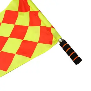 Sportwedstrijd Voetbal Grensrechter Vlag Scheidsrechter Vlag Competitie Arbitrage Vlag