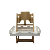 Chaise d'éveil pour bébé avec bavoir, plateau d'alimentation, tapis antidérapant et protection de sécurité en plastique écologique
