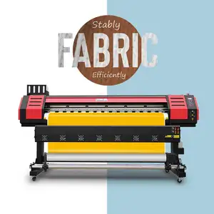 Mejor precio máquina de impresión textil de poliéster de inyección de tinta 1,8 m Camiseta deportiva Jersey impresora de sublimación térmica xp600 i3200 cabeza