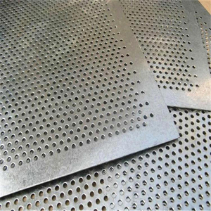 Panneaux de clôture en tôle perforée, maille perforée carrée et ronde, résistants à la corrosion - Product Image 1