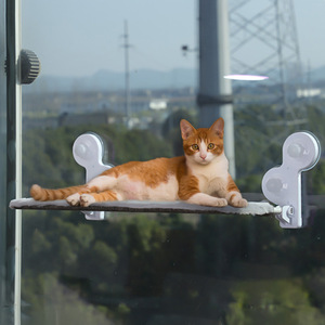 Akülü özelleştirilmiş kedi hamak pencere duvara monte büyük kediler raf vantuz kedi levrek ile evcil hayvan hamağı yatak - Product Image 5
