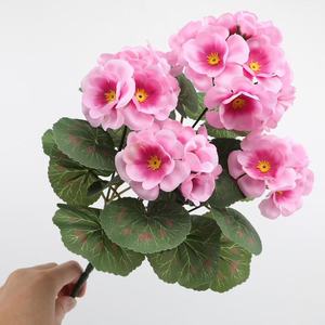 Flores de seda Geranio artificial Calidad Premium Invernadero Geranio Impresión Larga duración Uso versátil - Product Image 2