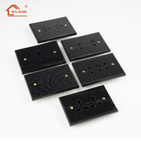 Interruptor de Pared de Madera de Nogal Personalizado KD5, 16A 220-250V, Interruptor de Palanca de Latón, Fabricante OEM para Latinoamérica, Personalizable