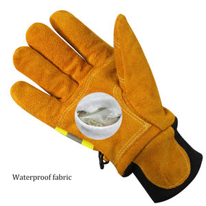 Sarung Tangan Ekstra Kulit Antipanas Antiapi Tahan Api Sarung Tangan dengan Strip Reflektif - Product Image 6