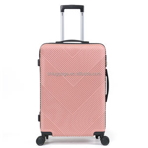 Atacado À Prova D' Água Durável Lado Duro Spinner Mala ABS Rosa Viagem Trolley Sacos Conjuntos De Bagagem 3 Pcs 20/24/28 Polegada - Product Image 2