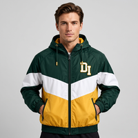 Veste coupe-vent à capuche pour homme, fabriquée sur mesure, avec fermeture éclair, respirante, pour l'extérieur, vêtements décontractés d'hiver, logo brodé