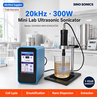 Sonobio Mini Lab Sonicateur Ultrasonique 20KHz 300W Disrupteur Cellulaire Homogénéisateur de Tissus Processeur d'Extraction d'Herbes