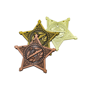 Medalla de Metal 3D con Forma de Estrella en Relieve, Estilo Vintage, Directo de Fábrica, para Corredores y Equipos - Product Image 3