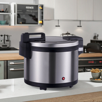 Cuisinière à riz électrique professionnelle en acier inoxydable de 20 L avec fonction d'économie d'énergie pour les hôtels et les restaurants