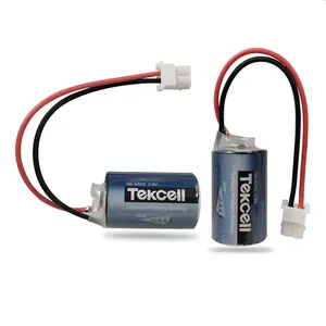 Tekcell SB-AA02 1/2AA3.6V להחליף LS14250 PLC ליתיום סוללה