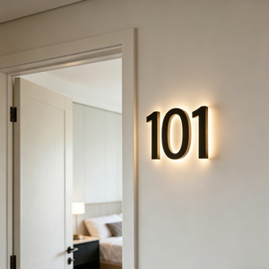 ป้าย<span class=keywords><strong>เลข</strong></span>ที่บ้าน LED 3 มิติ สำหรับภายนอกอาคาร สูง 5 นิ้ว พร้อมไฟส่องสว่าง กันน้ำ IP65 สำหรับตกแต่ง ใช้พลังงานไฟฟ้ากระแสตรง - Product Image 3