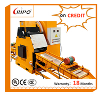 Ligne de production automatique de recyclage de fil de cuivre RIPO T400S avec moteur pour la séparation du cuivre et du plastique des câbles usagés