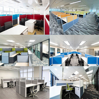 Système de mobilier de bureau à plan ouvert, table de bureau modulaire, cloison de bureau, mobilier de coworking, poste de travail