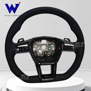 Volante de Cuero Nappa Personalizado Compatible con <span class=keywords><strong>Audi</strong></span> A3 A4 A5 A6L TT A7L A8 Q5 Q7 B9, Modificación Interior del Volante - Product Image 4
