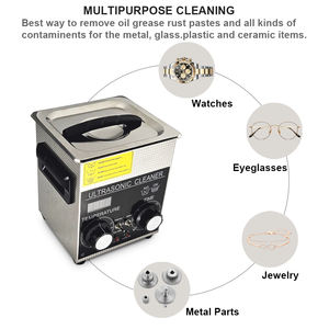 Machine de nettoyage à ultrasons 2L pour bijoux, lunettes dentaires, état neuf, bain mécanique électrique à carburant - Product Image 3