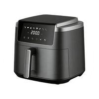 Nouvelle friteuse à air numérique 9L multifonctionnelle sans huile, four à air chaud avec 8 préréglages, arrêt automatique et protection contre la surchauffe pour usage domestique et commercial