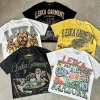 T-shirt graphique personnalisé pour homme 100% coton numérique anti-boulochage 300g Streetwear Y2K Vintage Oversize Vêtements de mode OEM Vente en gros