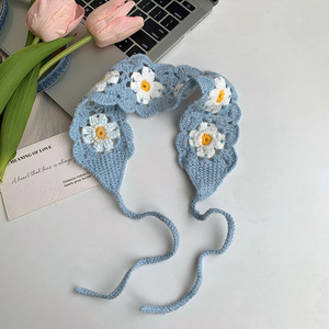 Accessori <span class=keywords><strong>per</strong></span> donne simpatici <span class=keywords><strong>Bandana</strong></span> floreale lavorato a maglia <span class=keywords><strong>per</strong></span> feste - Product Image 6