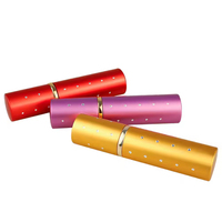 Atomiseur de parfum rechargeable en verre de 10 ml, mini flacon pulvérisateur portable avec coque en aluminium, flacon pulvérisateur cosmétique vide pour voyage