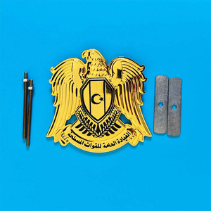 Изготовленный на заказ пустой UAE Saudi Arabia Egypt <span class=keywords><strong>Libya</strong></span> Syria Eagle Falcon из курайшского флагштока Эмблема для украшения винтовой гайки Национальный день - Product Image 6