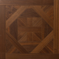 Parquet hybride en noyer rustique de qualité AB, certifié FSC, style Versailles vintage, pour intérieur de style ancien