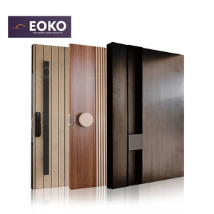 <span class=keywords><strong>Porte</strong></span> pivotante <span class=keywords><strong>d</strong></span>'<span class=keywords><strong>entrée</strong></span> EOKO en alliage <span class=keywords><strong>d</strong></span>'aluminium, acier inoxydable, surface en <span class=keywords><strong>bois</strong></span> massif, design personnalisé - Product Image 1