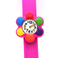 Montre à quartz pour enfants, garçons et filles, jolie fleur de dessin animé, animal, mode, cadeau d'anniversaire pour écoliers, vente en gros
