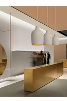 Lampe suspendue moderne en céramique blanche E27 avec lumière blanc chaud et angle de faisceau de 360° pour la décoration de la maison et des restaurants
