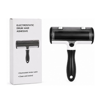 Rouleau Électrostatique Réutilisable Auto-Nettoyant pour Poils d'Animaux, Outil de Toilettage en TPR pour Chiens et Chats, Personnalisable en Gros OEM
