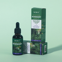 Huile Capillaire Hydratante Bio Lissante au Romarin pour la Croissance des Cheveux Bouclés des Femmes, Marque Privée, 100% Pure et Végétale