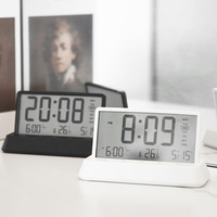 Nouvel Réveil Créatif et Frais, Horloge Électronique Simple et Transparente, Horloges Multifonctionnelles pour la Maison