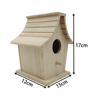 Kit DIY de maisonnettes pour oiseaux en bois massif pour enfants, décoration pour perroquets, maisonnettes pour oiseaux en bois à motifs animaux en gros pour l'artisanat
