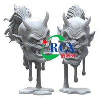 Figurines personnalisées imprimées en 3D en résine ABS, prototype de jouet en acier inoxydable avec services d'impression laser, services d'impression laser OEM