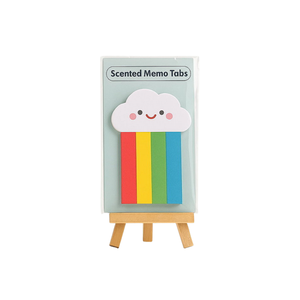 Bloc de Notas Autoadhesivo con Forma de Nube Arcoíris Colorida para Oficina y Escuela, Perfumado, Cumple con IFRA - Product Image 1