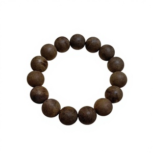 [Collezione Classica] Bracciale in Legno di Agarwood Cambogiano Ly con 15 Perle da 14mm - Product Image 1