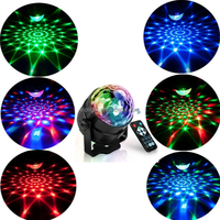 Projecteur laser à faisceau 3W avec contrôle sonore, 7 couleurs RGB, boule disco, pour fête de Noël, décoration de danse, DJ, stroboscope LED