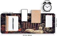 Grand tapis de bureau pour jeux vidéo, dessin animé, 800x300mm, 3mm d'épaisseur, tissu noir, caoutchouc, antidérapant, design 3D pour le jeu