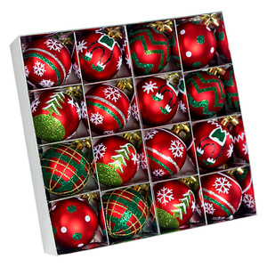 Nouvelles Boules <span class=keywords><strong>de</strong></span> Noël pour la Maison, 6 cm, 16 pièces, <span class=keywords><strong>Grinch</strong></span> Vert Rouge, Plastique Électroplaqué, Mini, Étanche, Respectueux <span class=keywords><strong>de</strong></span> l'Environnement - Product Image 4