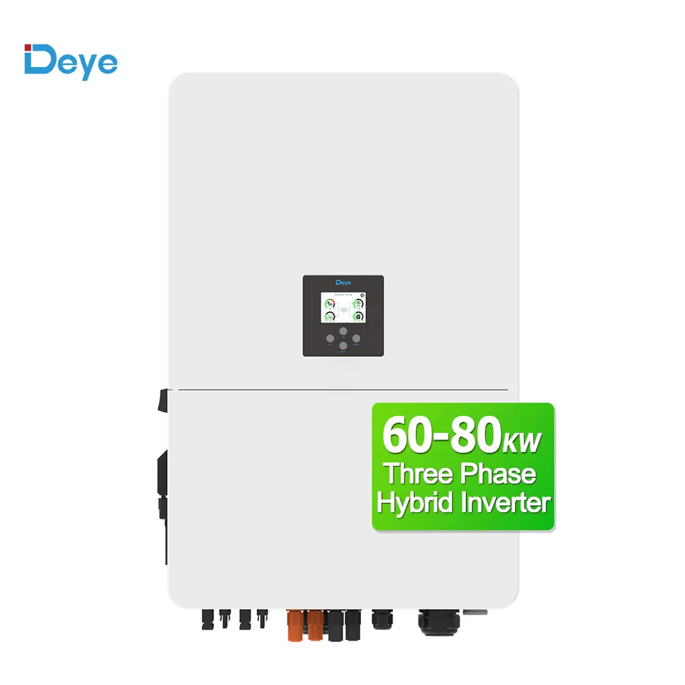 Stock Available Deye Hybrid Solar Inverters 80KW 75KW 65KW on Off Grid ...