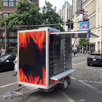 Chariot de cuisson rotatif pour remorque alimentaire, pour poulet rôti, hot-dogs, bonbons, chips, crème glacée, restauration rapide, 220V, application pour usine de snacks